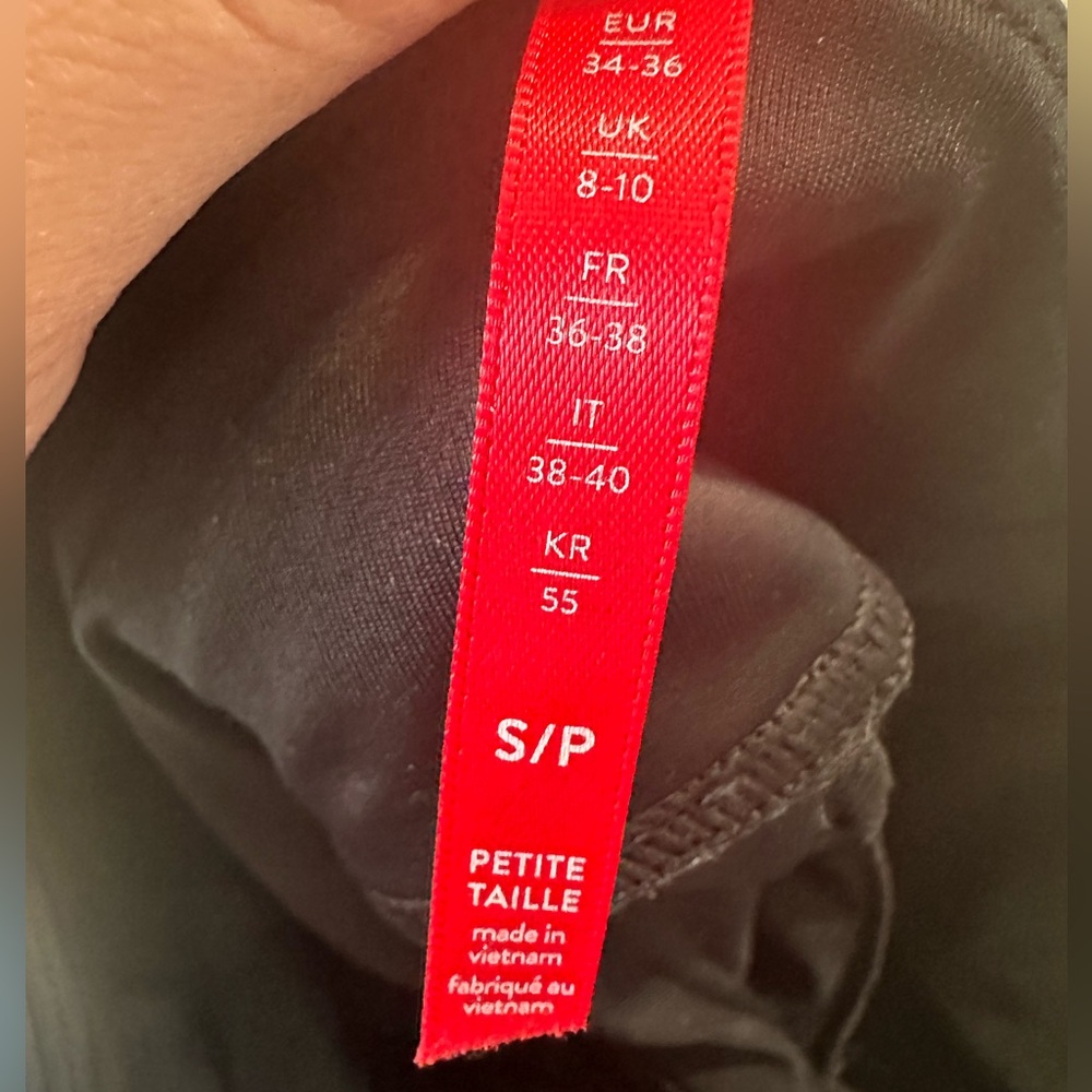 Spanx Faux Leather Leggings Womens Small Petite Black High Rise Stretch Gothic - Picture 9 of 16